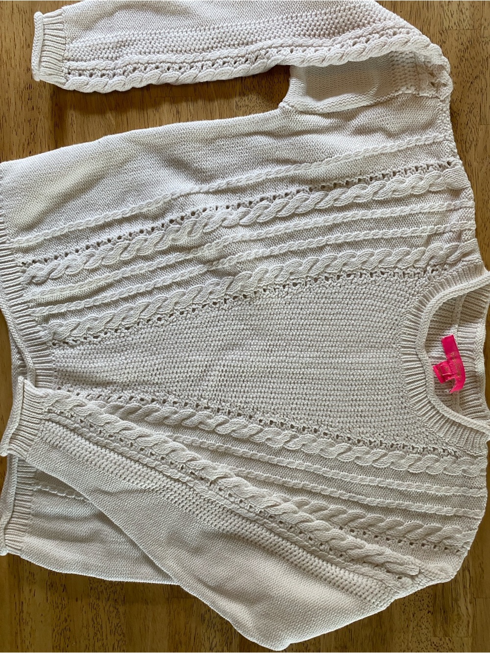 Lilly Pulitzer White Cable Knit Pullover - Maxcy Sweater - Resort White